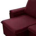 Ver imagem 5 de Sofá 3 Lugares Retrátil Reclinável para Sala 205cm Malfati F04 Veludo Vermelho - Lyam Decor