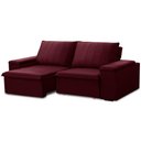 Ver imagem 1 de Sofá 3 Lugares Retrátil Reclinável para Sala 205cm Malfati F04 Veludo Vermelho - Lyam Decor