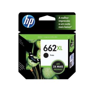 Cartucho de Tinta HP 662XL 6,5ml CZ105AB - Preto