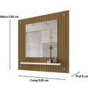 Ver imagem 2 de Espelheira de Banheiro Com Prateleira Firenze Decore Branco / Ripado - Comprar Moveis em Casa