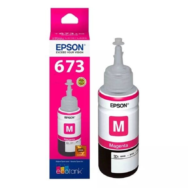 Tinta Epson T673320 Magenta 70ml Refil Para L800 - 1