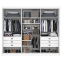 Ver imagem 4 de Guarda Roupa Casal Miami 3 Portas 6 Gavetas em MDF Móveis D Doro