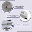 Ver imagem 7 de Guarda Roupa Casal Miami 3 Portas 6 Gavetas em MDF Móveis D Doro