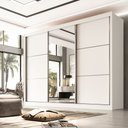 Ver imagem 1 de Guarda Roupa Casal Miami 3 Portas 6 Gavetas em MDF Móveis D Doro