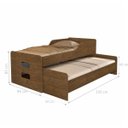 Ver imagem 3 de Cama com Auxiliar Florença Castaho