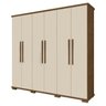 Guarda-Roupa Casal Espanha Castanho Off-White - 2