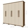 Guarda-Roupa Casal Espanha Castanho Off-White - 3