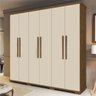Guarda-Roupa Casal Espanha Castanho Off-White - 1