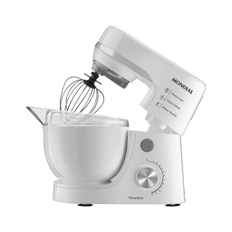 Batedeira Planetária Mondial BP-03-W 700W Branco - 220V