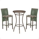 Ver imagem 1 de Mesa Bistrô e 2 Banquetas Roma Marrom Corda Náutica Estofado 6 Trama Original