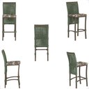 Ver imagem 5 de Mesa Bistrô e 2 Banquetas Roma Marrom Corda Náutica Estofado 6 Trama Original