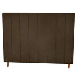 Cabeceira Vitória Tamanho Viuva para Colchão de 1.28mt-suede Marrom - 1