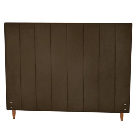 Cabeceira Vitória Tamanho Viuva para Colchão de 1.28mt-suede Marrom