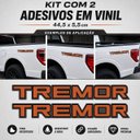 Ver imagem 2 de Kit 2 Adesivos Laterais Tremor para Caçamba 44,5x5,5cm