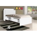 Ver imagem 1 de Cama Solteiro Tamires Baú Branco com Gavetas com Colchão