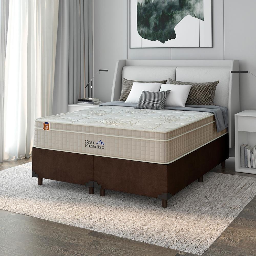 Colchão Casal Queen 158cm D26 Molas Ensacadas Gran Paradiso Confort ...