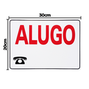 Ver imagem 2 de Combo 10 Placas de Sinalização Alugo 30x20 Acesso - P-14 F9e