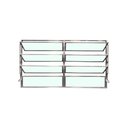 Ver imagem 1 de Vitro Basculante 2 Seções Brilhante 80x200 Linha Esmeralda Vidro Liso