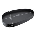 Ver imagem 2 de Bandeja Hara Raphaela Orgânica em Couro Ecológico 80x48x7cm:preto