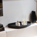 Ver imagem 3 de Bandeja Hara Raphaela Orgânica em Couro Ecológico 80x48x7cm:preto