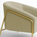 Ver imagem 2 de Poltrona Sala Industrial Alta Dourado Kit 2 Stella Bouclê D03 - D'Rossi Cor Pistache
