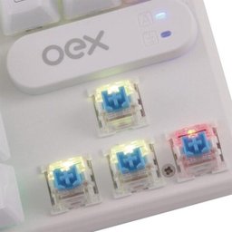 Teclado Mecânico OEX Phantom TC700 - Branco - 2