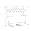 Ver imagem 4 de Cabeceira Cama Box Queen 160 Cm Serena Veludo Cinza - Nexta Casa