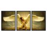 Quadro Vidro Kit 3 Asas de Anjo Mulher Angel Woman Sala Quarto - 1