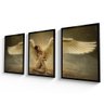 Quadro Vidro Kit 3 Asas de Anjo Mulher Angel Woman Sala Quarto - 2
