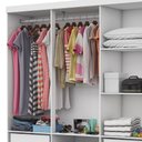 Ver imagem 4 de Guarda Roupa Casal Z22 6 Portas 4 Gavetas Sem Espelho Com Pés Carioca Móveis