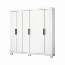 Ver imagem 1 de Guarda Roupa Casal Z22 6 Portas 4 Gavetas Sem Espelho Com Pés Carioca Móveis