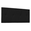 Ver imagem 1 de Cabeceira Painel Queen 1,60m Aquilla Corano Preto