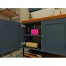 Gabinete Banheiro Nordic 80cm Completo Azul Petroleo Mazzu - 3
