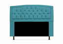 Ver imagem 1 de Cabeceira Geovana Para Cama Box Queen 160 cm Suede Azul Turquesa - LM DECOR