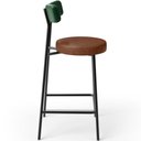 Ver imagem 6 de Banqueta Baixa Cozinha Sala Jantar Bancada Milão L02 Facto Verde Musgo Marrom - lyam decor