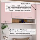 Ver imagem 5 de Quarto Modulado Solteiro com Guarda-roupas Maleiro e Cabeceira Alpes Master Luciane Móveis