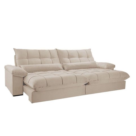 Sofá Liz 02 Módulos de 120cm Br 25cm Meu Sofá Online A294 Linho Creme