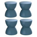 Ver imagem 1 de Conjunto com 4 Banquetas Hydro Azul/Lazuli