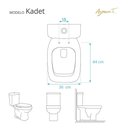 Ver imagem 3 de Assento Sanitario com Amortecedor Kadet Branco para Vaso Agnes.t
