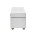 Ver imagem 4 de Recamier Bau Madri 1,60m Suede Branco - Inova Decor Inova Decorações