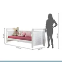 Ver imagem 3 de Cama Infantil 100% MDF Cabeceira Treliça Babá Happy