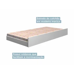 Cama Infantil 100% MDF Cabeceira Treliça Babá Happy - 6