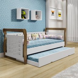 Bicama Infantil Cabeceira Treliça Babá Happy Tigus Baby - 1