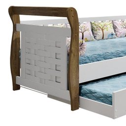 Bicama Infantil Cabeceira Treliça Babá Happy Tigus Baby - 7