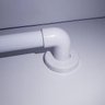 Barra de Apoio para Banheiro Alumínio Branco Leve - 80 Cm - 3