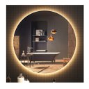 Ver imagem 5 de Espelho Redondo Iluminado com Led Quente 60cm Touch