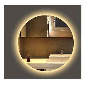 Espelho Redondo Iluminado com Led Quente 60cm Touch