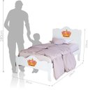 Ver imagem 3 de Cama Solteiro Princesa Emily Branco