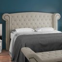 Ver imagem 5 de Cabeceira Cama Box Casal 140cm Sofia Bouclê Creme