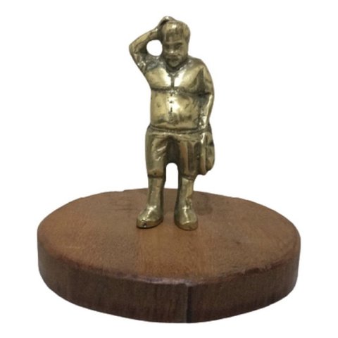 Sancho Pança Estatueta em Bronze Cervantes Amigo Dom Quixote